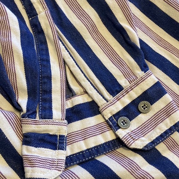 Arizona Jean Company Vintage Long Sleeve Button Up Shirt 100% Cotton Size M - Picture 4 of 6